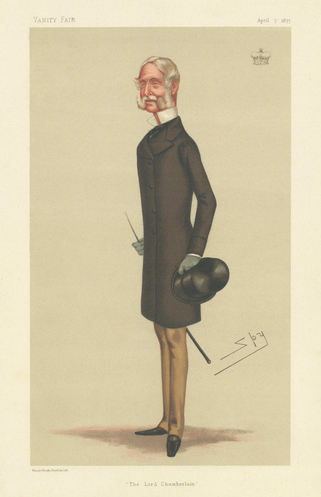 VANITY FAIR SPY CARTOON Francis Seymour Mq. Hertford 'The Lord Chamberlain' 1877